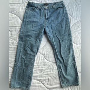 Missguided wide leg blue jeans size 14